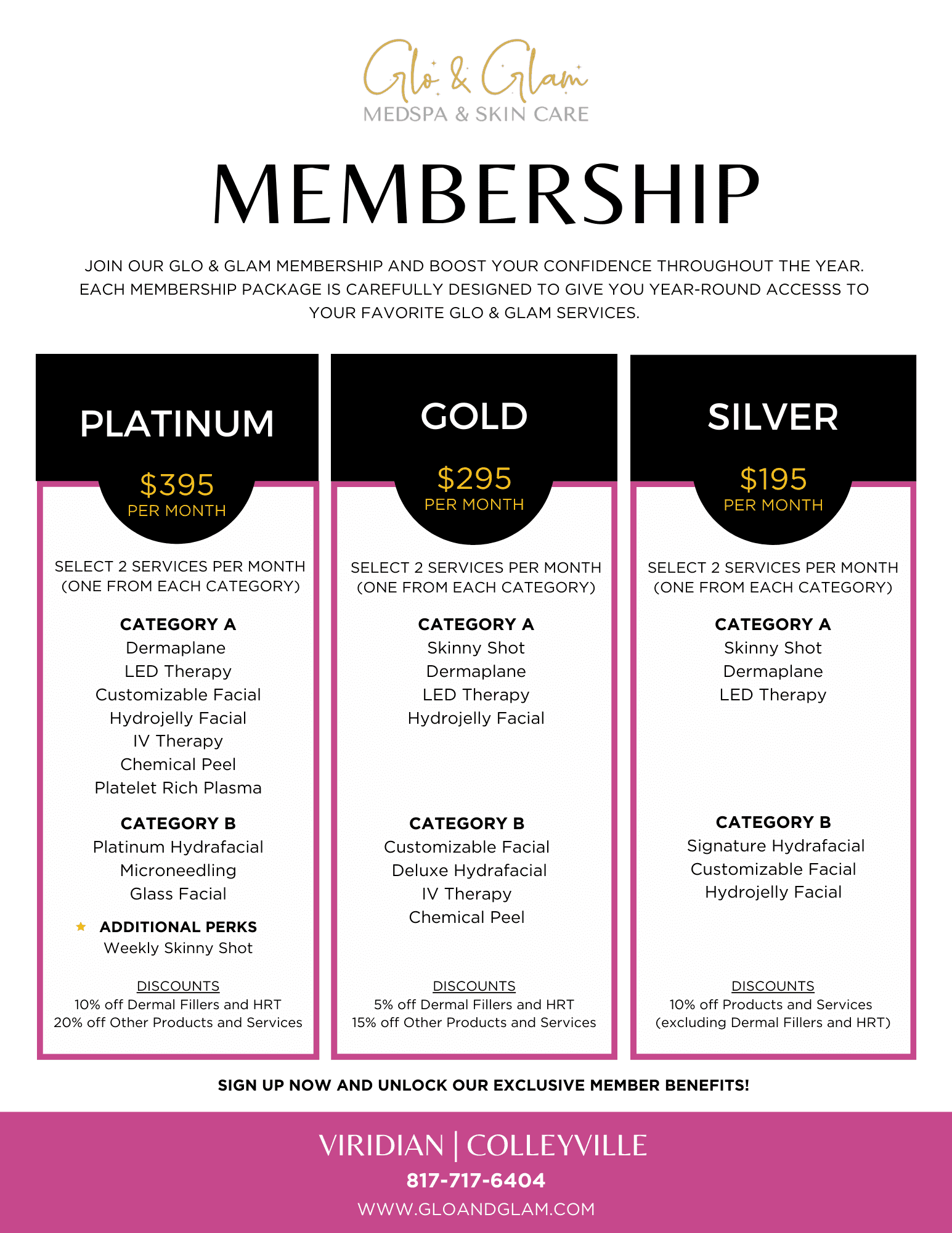 memberships table