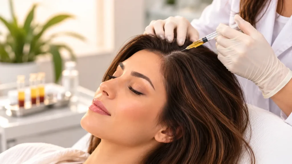 PRP for hair loss and non-surgical hair restoration treatment at Glo & Glam in Arlington TX